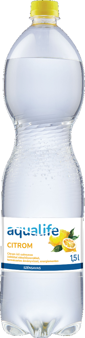 Aqualife Citrom szénsavas 1,5L palack